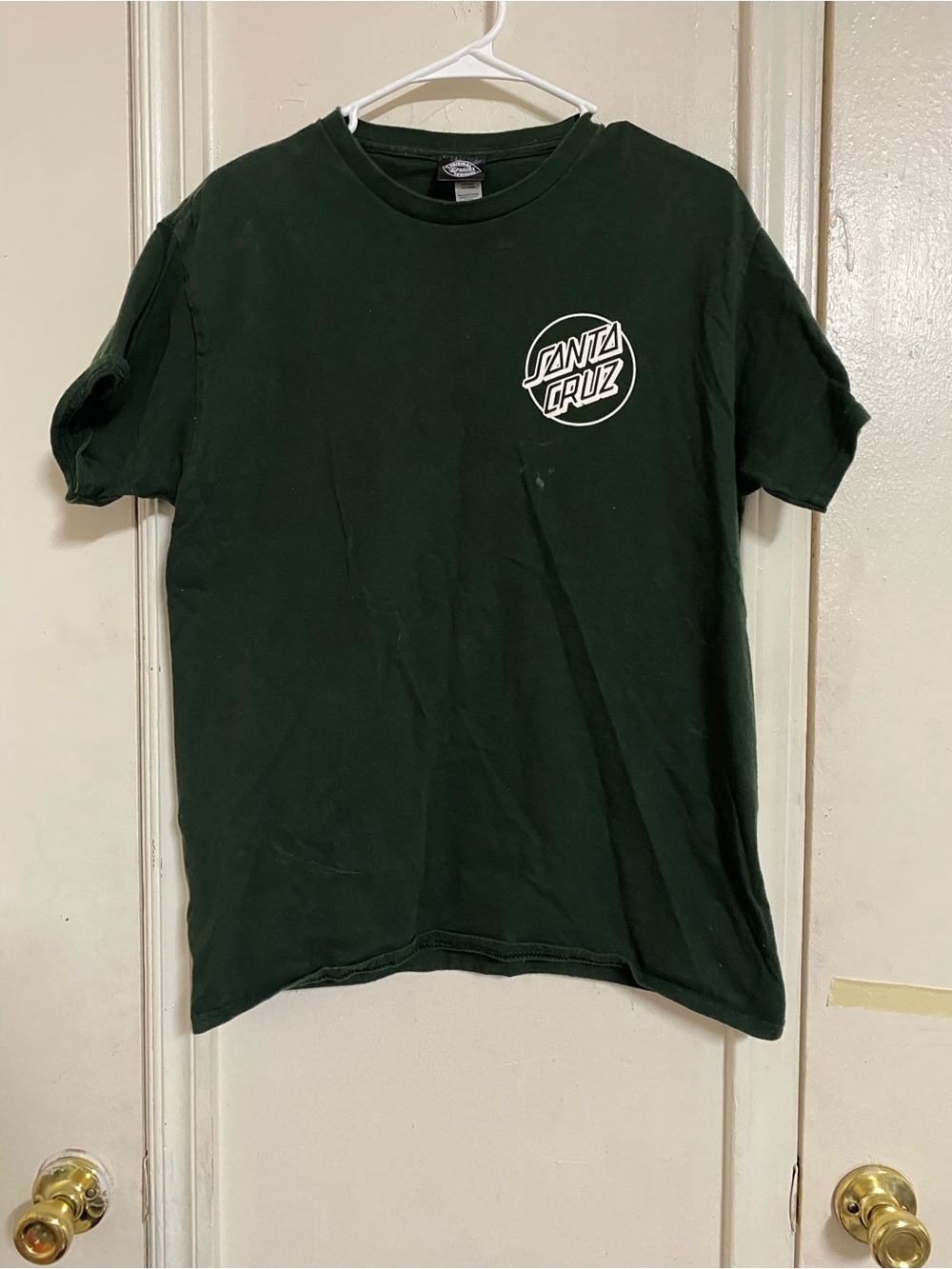 Santa Cruz Skateboards Dark Green Short Sleeve Logo Tee